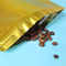 Изготовленное на заказ кофейное зерно золота упаковывая, стоит вверх упаковывая сумка мешка с клапаном поставщик